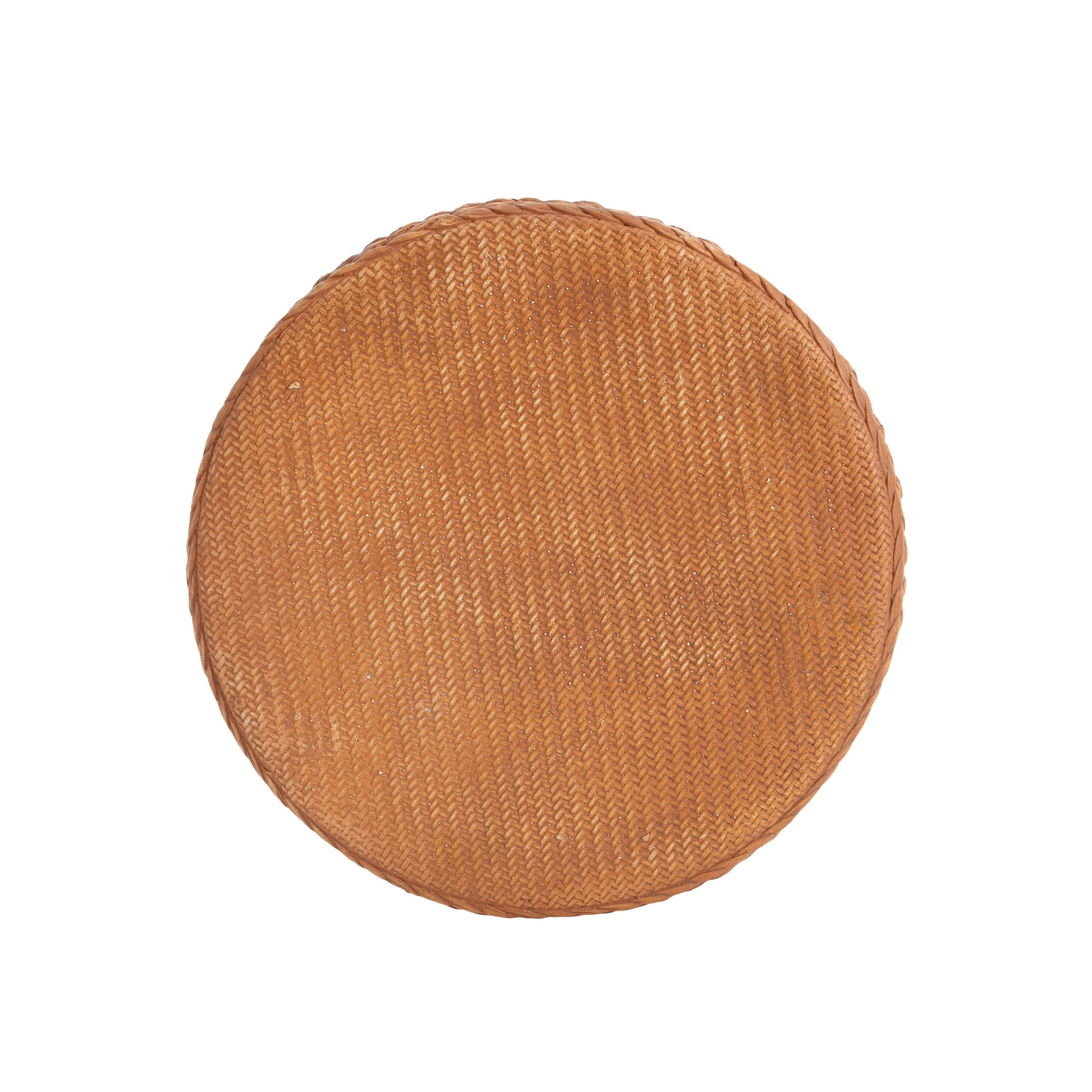 Evie Outdoor Patio Round MGO Side Table, Brown image 10