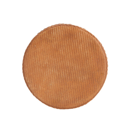 Evie Outdoor Patio Round MGO Side Table, Brown image 10