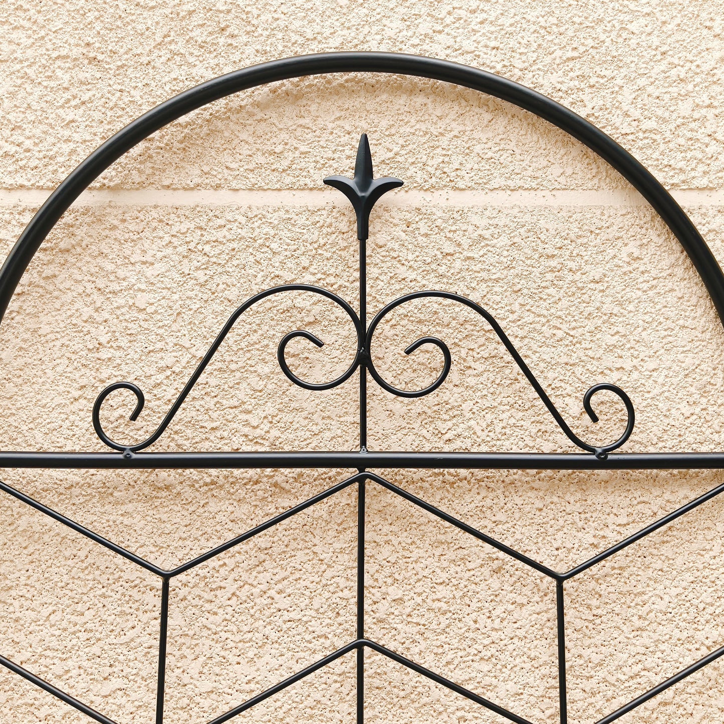 4 Pack Metal Garden Trellis 71" x 19.7" Rustproof Trellis for Climbing Plants Outdoor Flower Support Black image 11