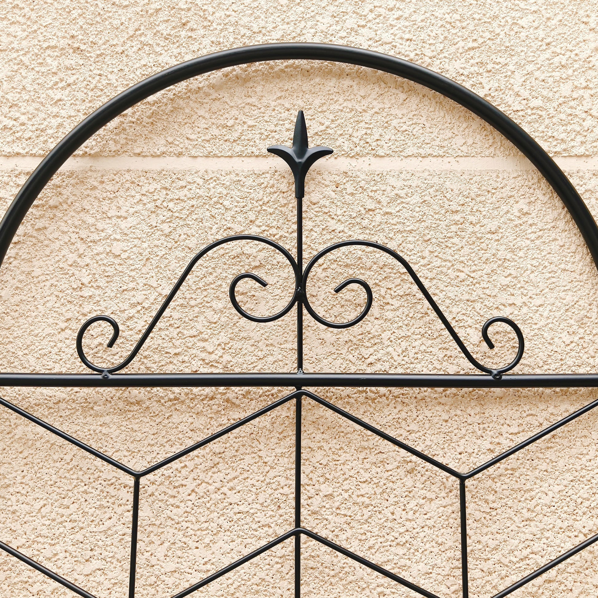 4 Pack Metal Garden Trellis 71" x 19.7" Rustproof Trellis for Climbing Plants Outdoor Flower Support Black image 11
