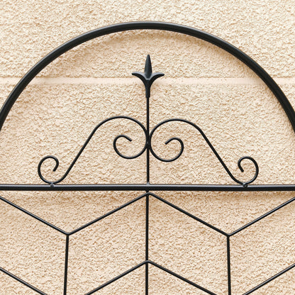 4 Pack Metal Garden Trellis 71" x 19.7" Rustproof Trellis for Climbing Plants Outdoor Flower Support Black image 11
