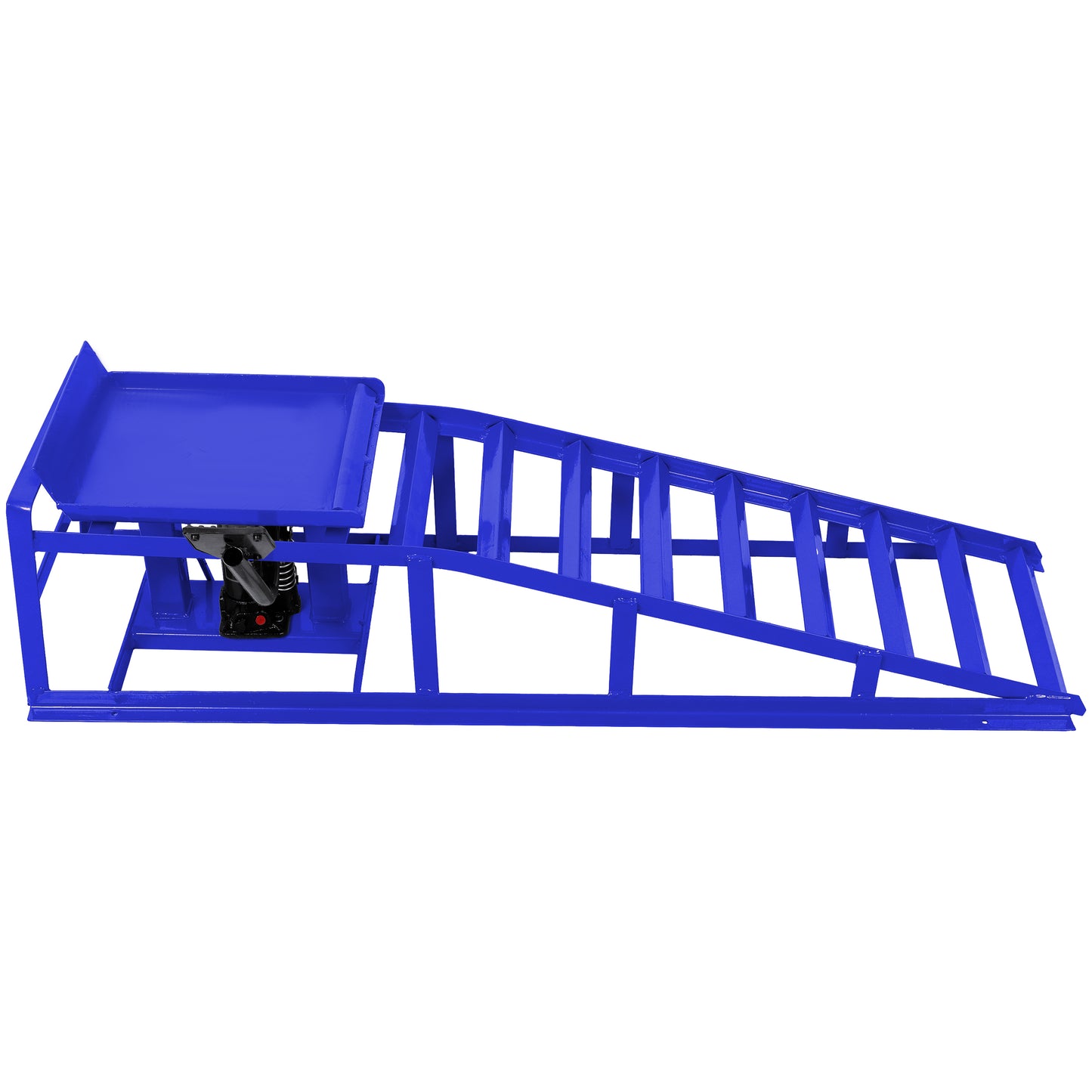 Auto Car Truck Service Ramps Lifts with Pedal, Garage Car Lift Hydraulic Ramps 5 Ton,Automotive Hydraulic Lift Repair Frame Lift(2 Pack) blue image 2