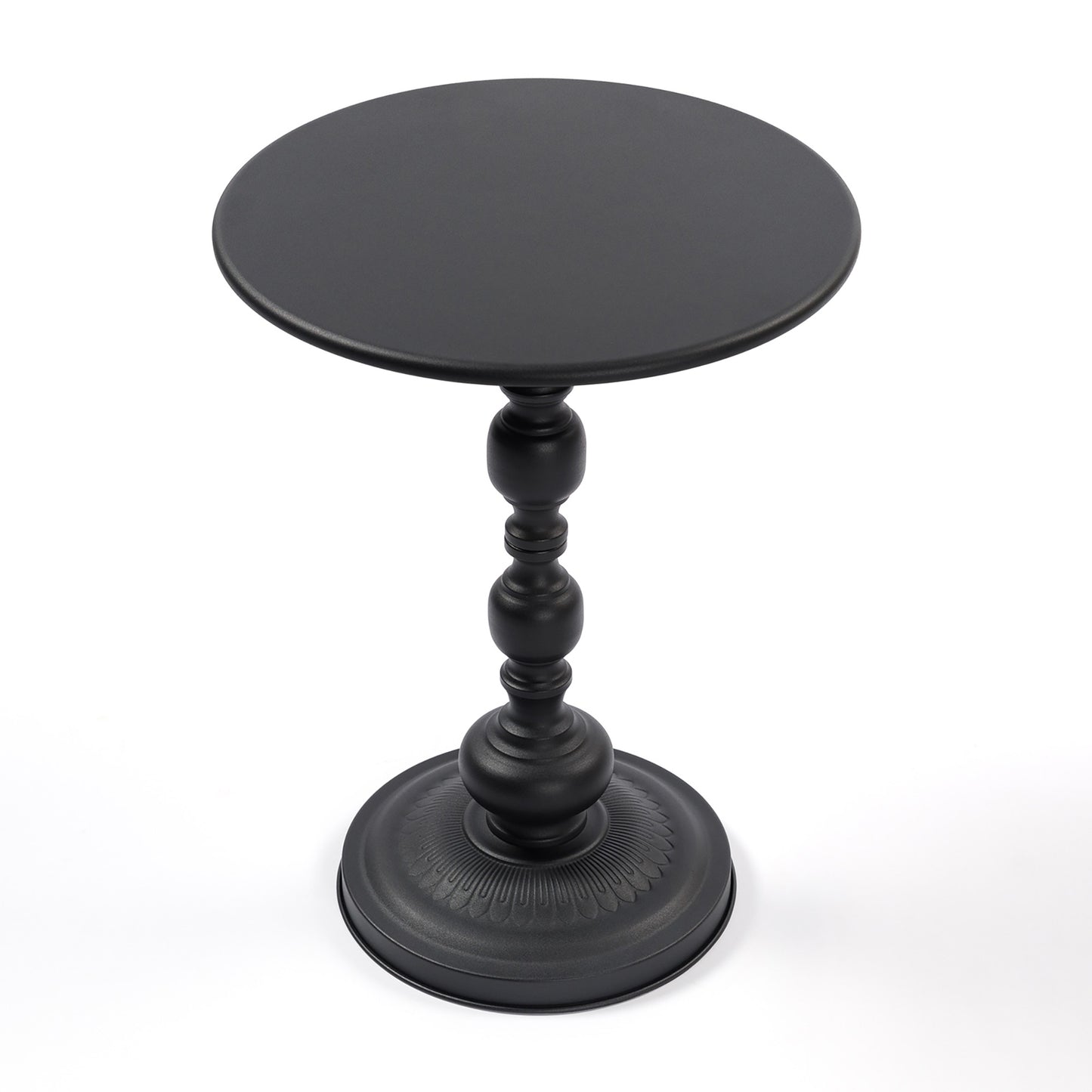 Vintage Metal Coffee Table End Table Round Side Table for Sofa Bedside Nightstand - Size Comparison