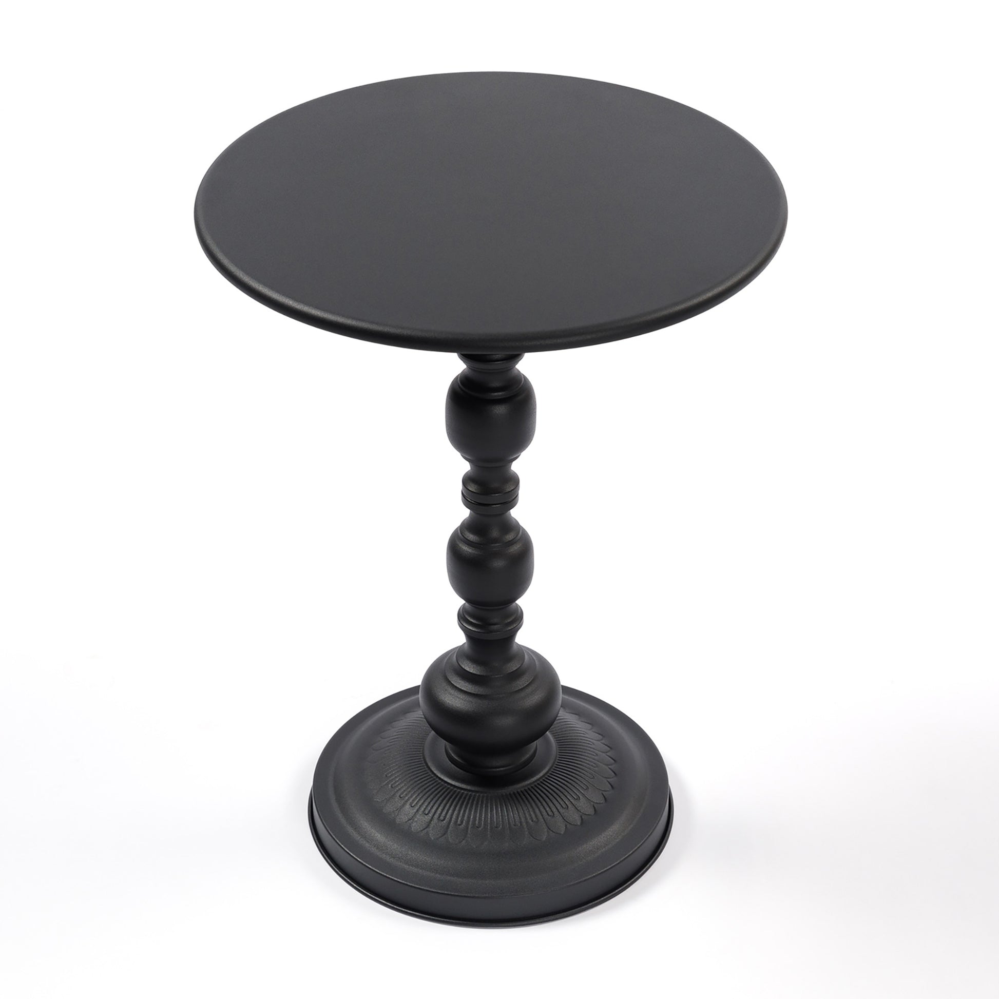 Vintage Metal Coffee Table End Table Round Side Table for Sofa Bedside Nightstand - Size Comparison