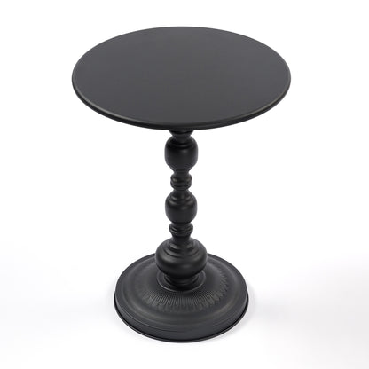 Vintage Metal Coffee Table End Table Round Side Table for Sofa Bedside Nightstand - Size Comparison