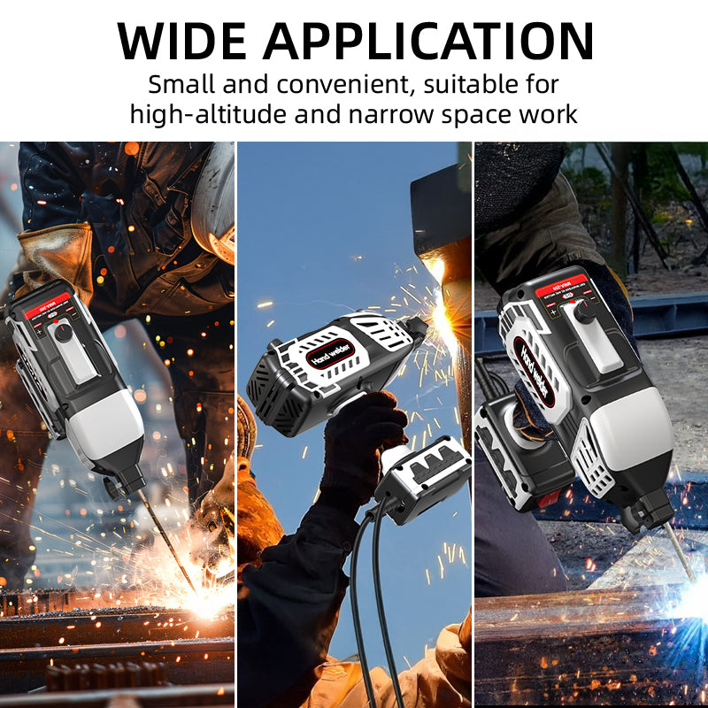 Portable welding machine 110V hand held: home use hand held welding machine and IGBT inverter 5 pole stepless current regulation, for3/32 inch wire arc welding gun. image 6