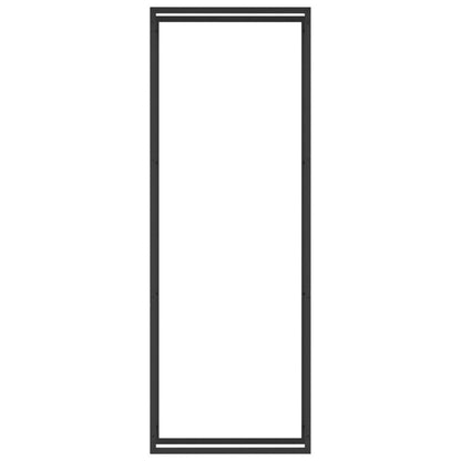 Firewood Rack Matt Black 31.5x11.0x87.4" Steel image 3