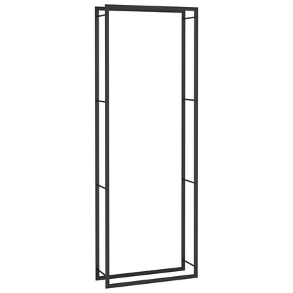 Firewood Rack Matt Black 31.5x11.0x87.4" Steel image 2