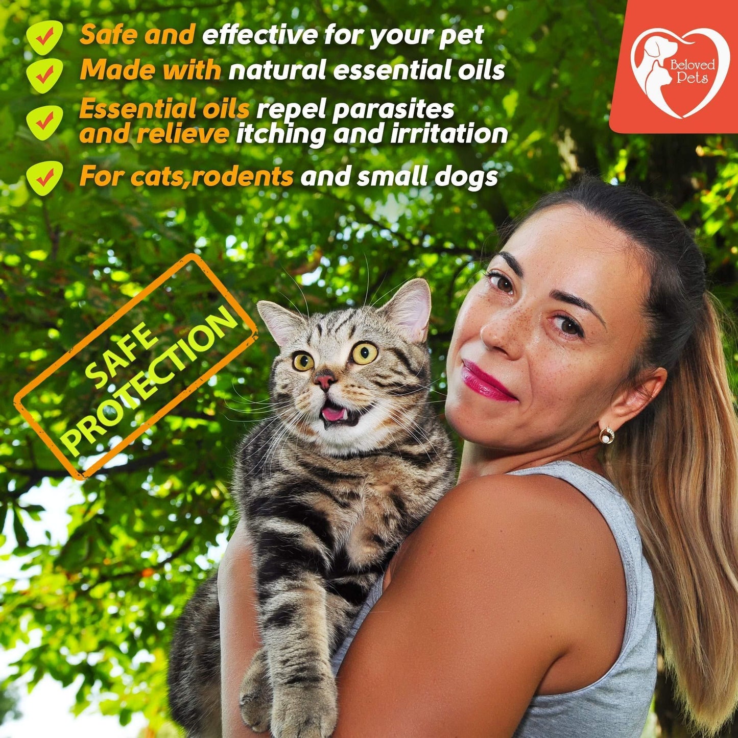Flea and Tick Prevention for Dogs Cats Rabbits Natural Flea Treatment Home Pest Control Topical Flea Mosquito Repellent  image 5