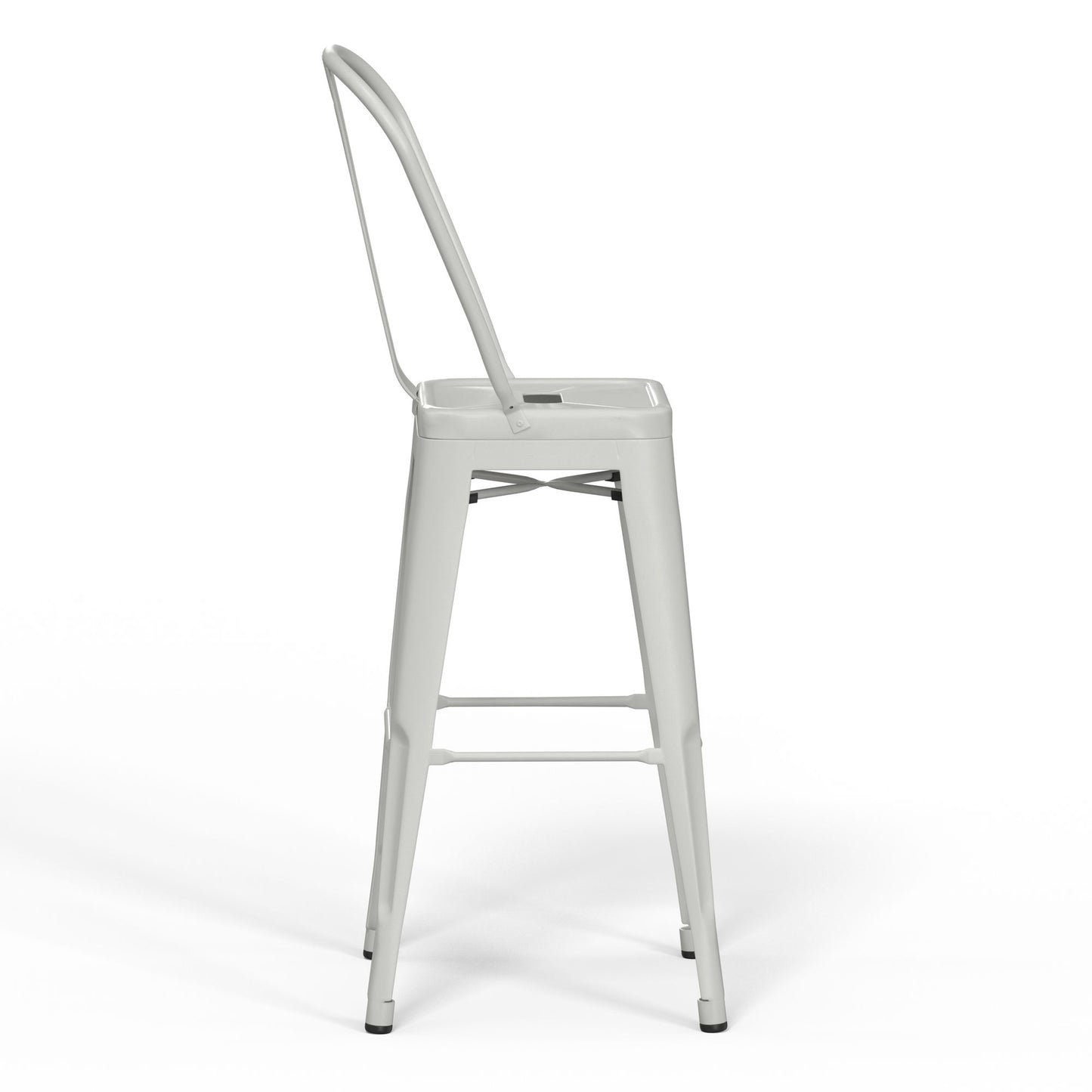 Fletcher - 24" Metal Counter Height Stool (Set of 2) - White image 3
