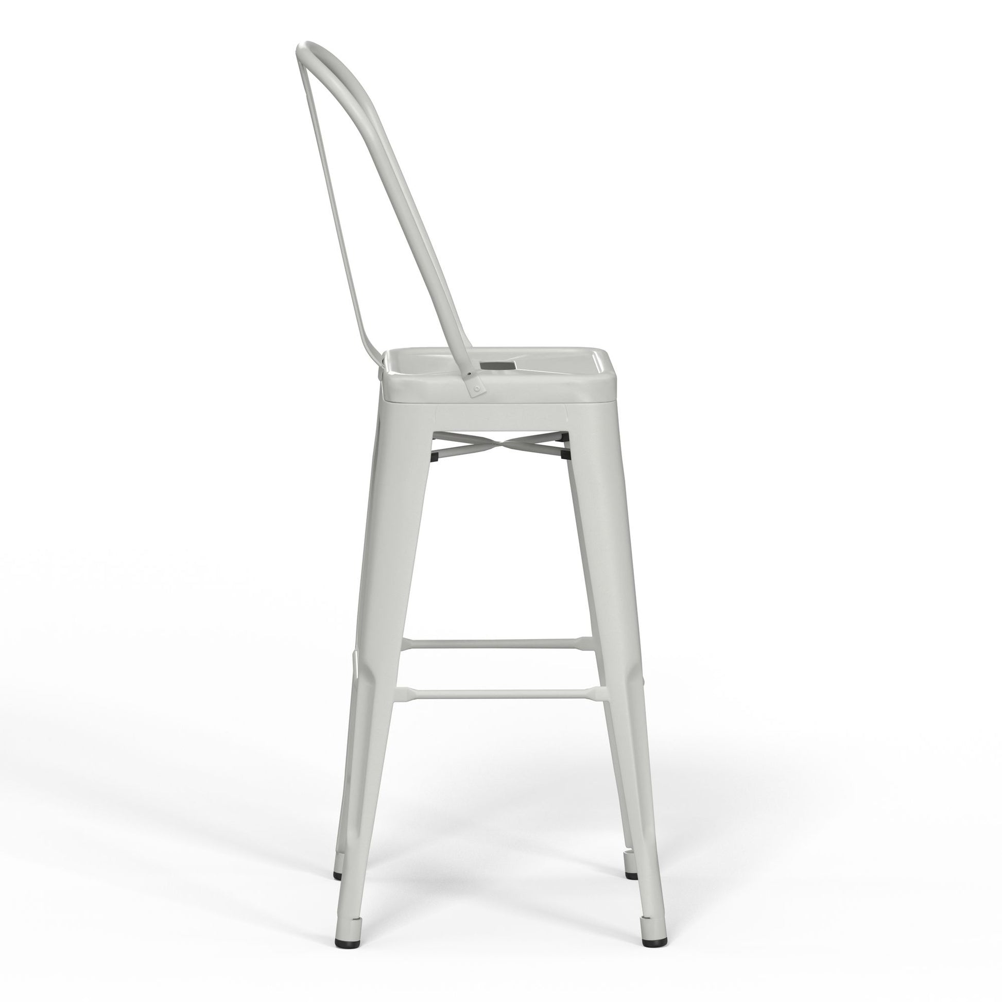 Fletcher - 24" Metal Counter Height Stool (Set of 2) - White image 3