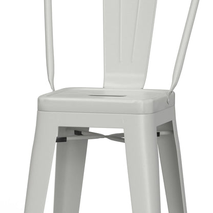 Fletcher - 24" Metal Counter Height Stool (Set of 2) - White image 2
