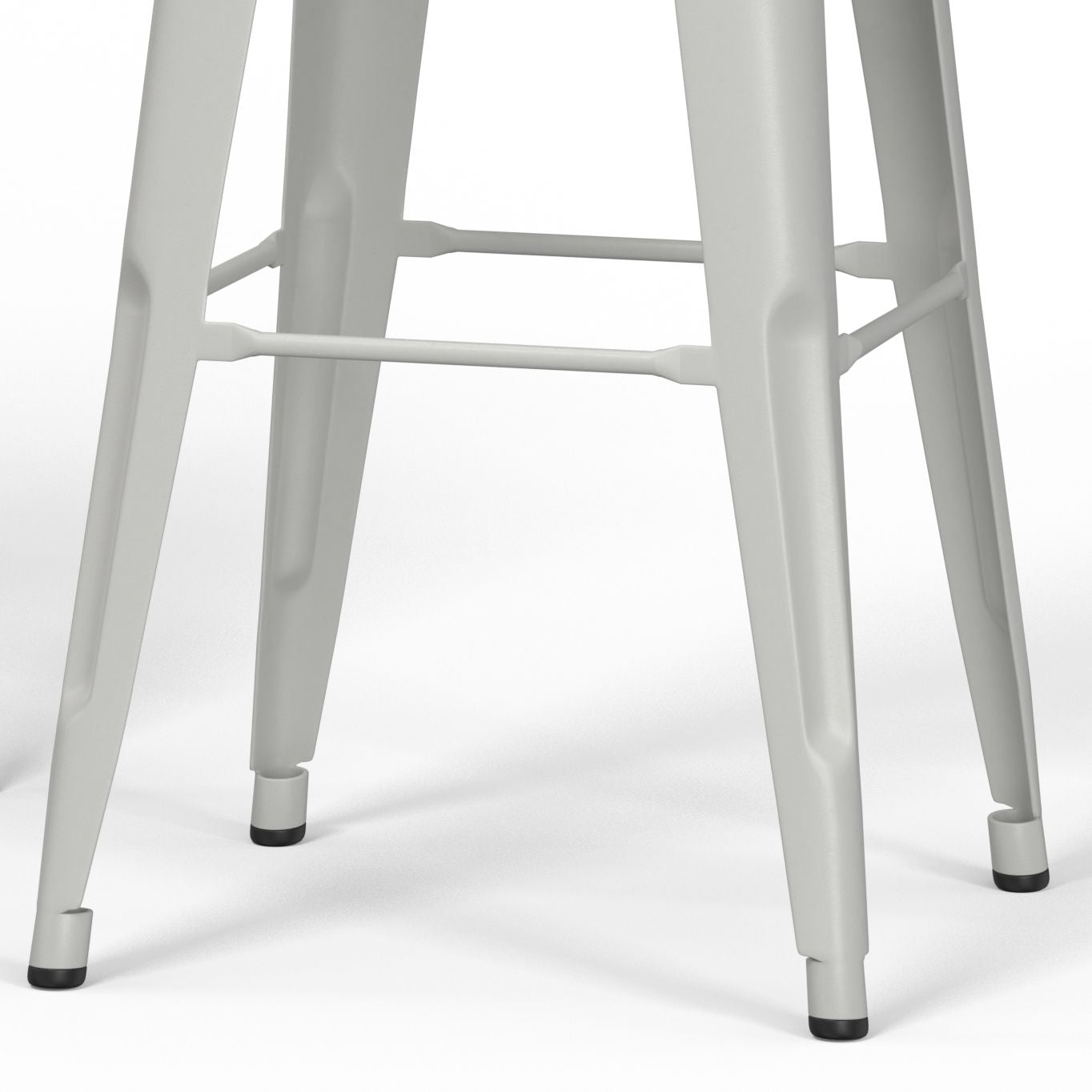 Fletcher - 24" Metal Counter Height Stool (Set of 2) - White image 4
