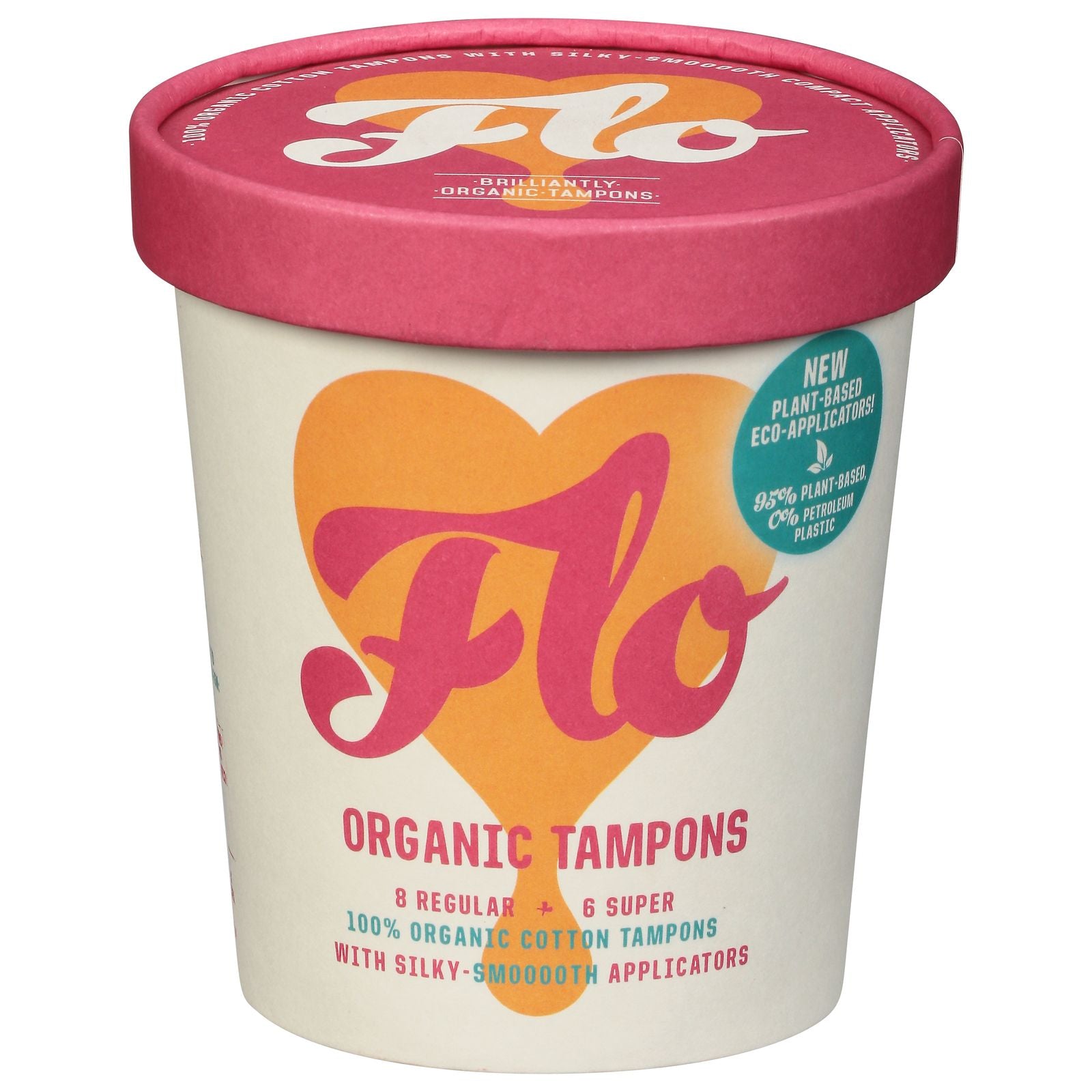 Flo - Tampon Organic Eco-applicator - Case Of 12-14 Ct image 1