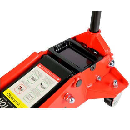 Floor Jack, 3.5 Ton Low Profile Floor Jack, Heavy-Duty Steel Racing Floor Jack with dual Piston Quick Lift Pump, Floor J image 11