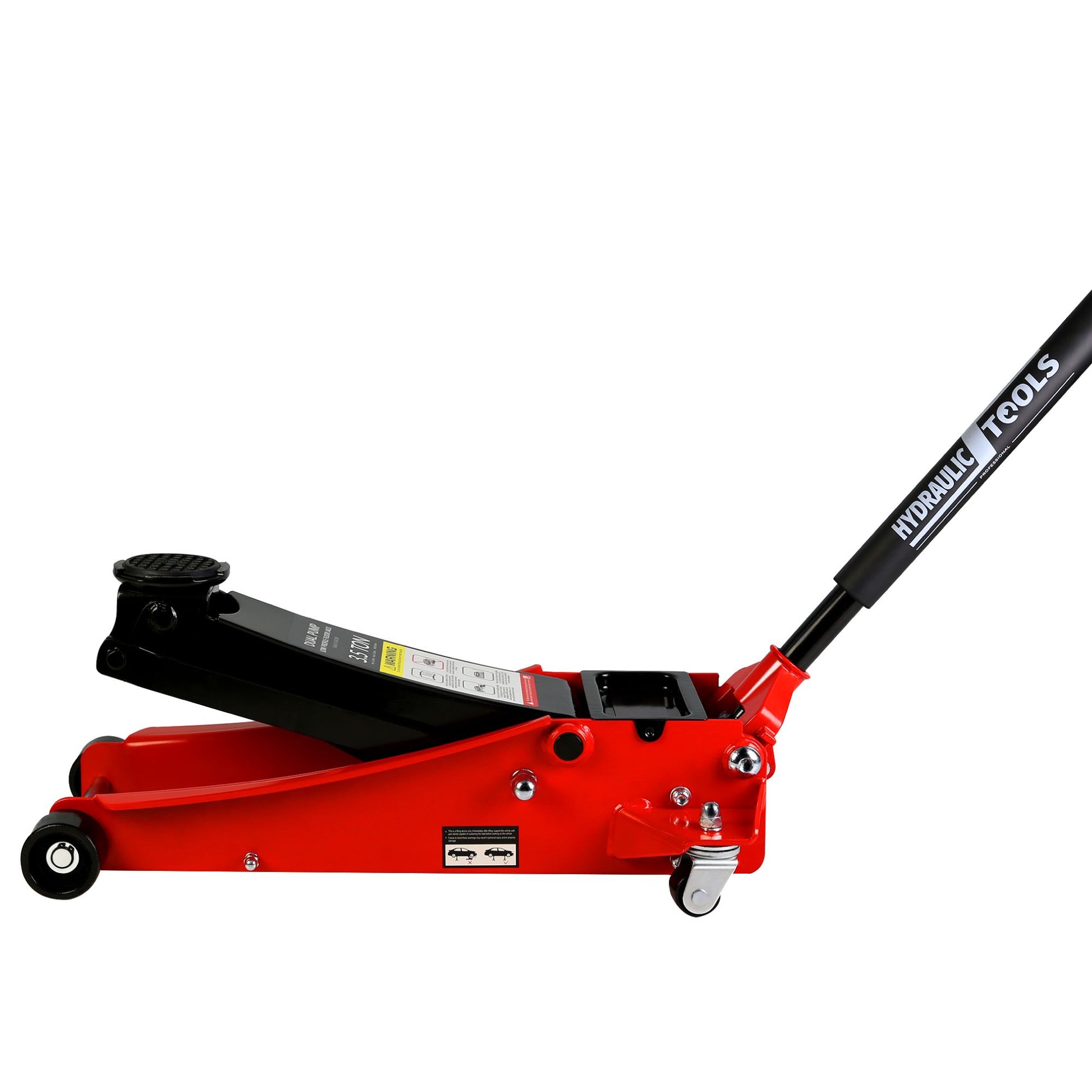 Floor Jack, 3.5 Ton Low Profile Floor Jack, Heavy-Duty Steel Racing Floor Jack with dual Piston Quick Lift Pump, Floor J image 9
