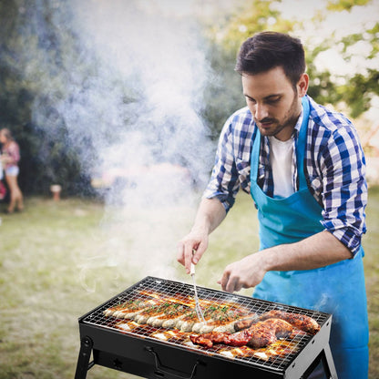Foldable Portable BBQ Charcoal Grill Grill Lightweight Smoker Grill for Camping Picnics Garden Grilling image 10