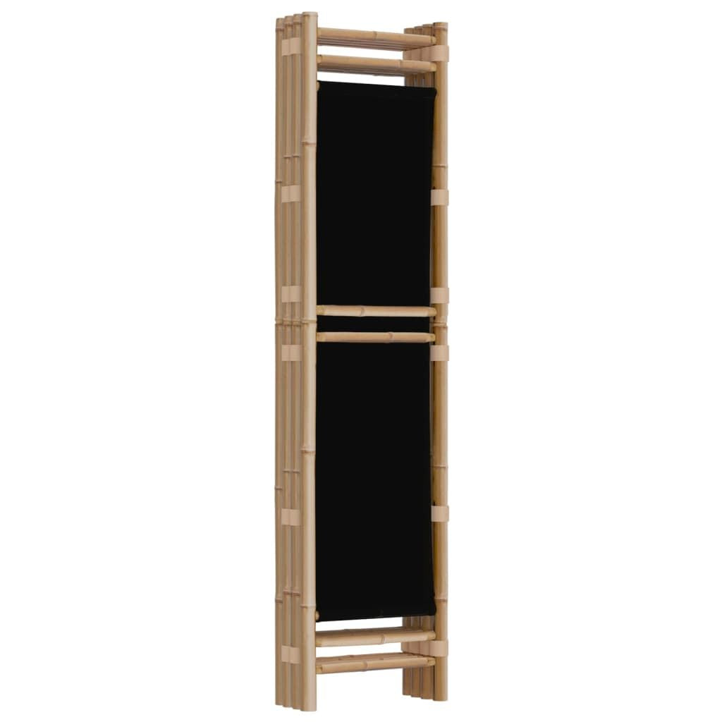Folding room divider in outdoor garden setting