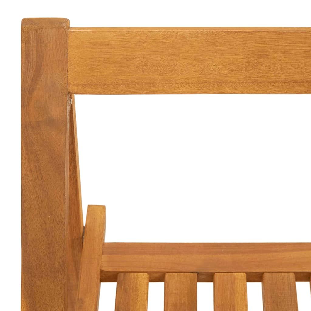 Folding Patio Chairs 4 pcs Solid Wood Acacia image 8