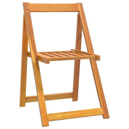 Folding Patio Chairs 4 pcs Solid Wood Acacia image 3