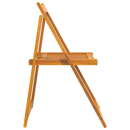 Folding Patio Chairs 4 pcs Solid Wood Acacia image 6