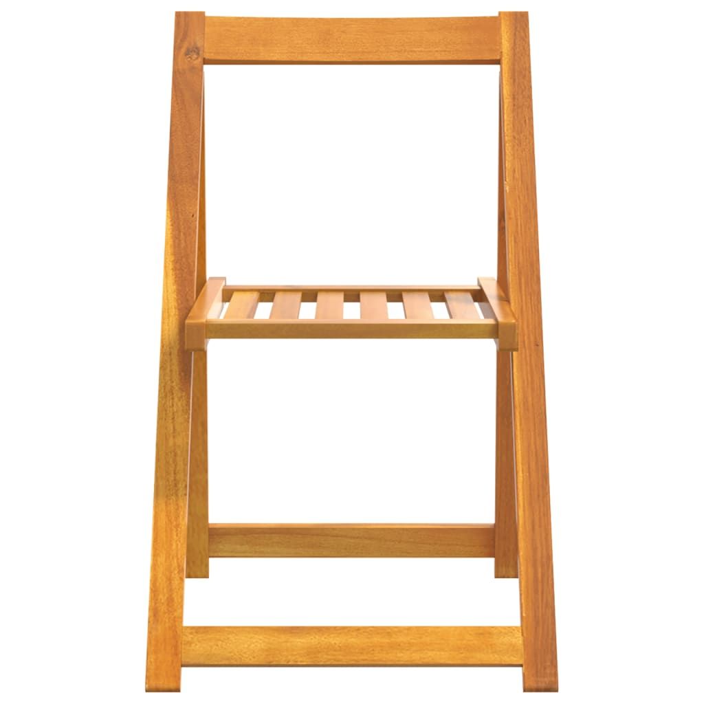 Folding Patio Chairs 4 pcs Solid Wood Acacia image 4