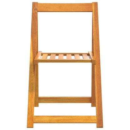 Folding Patio Chairs 4 pcs Solid Wood Acacia image 4
