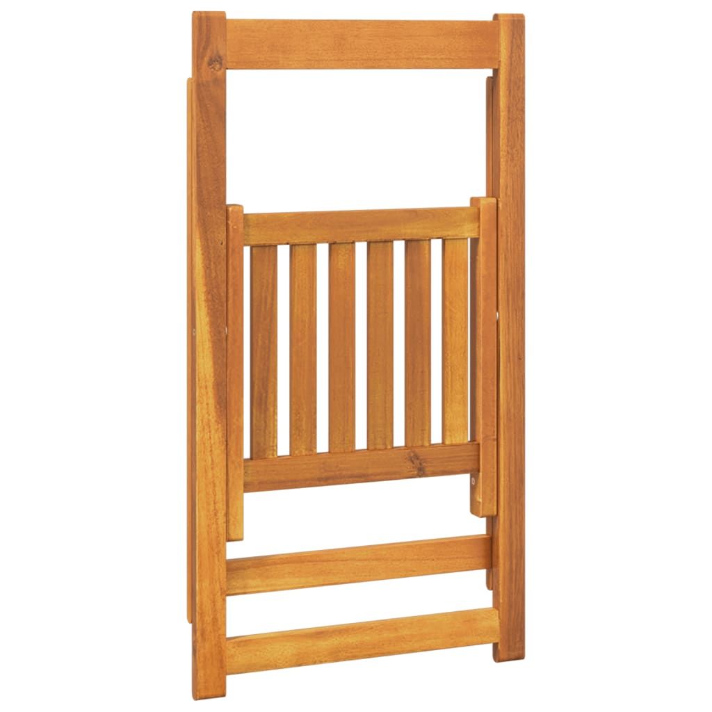 Folding Patio Chairs 4 pcs Solid Wood Acacia image 5
