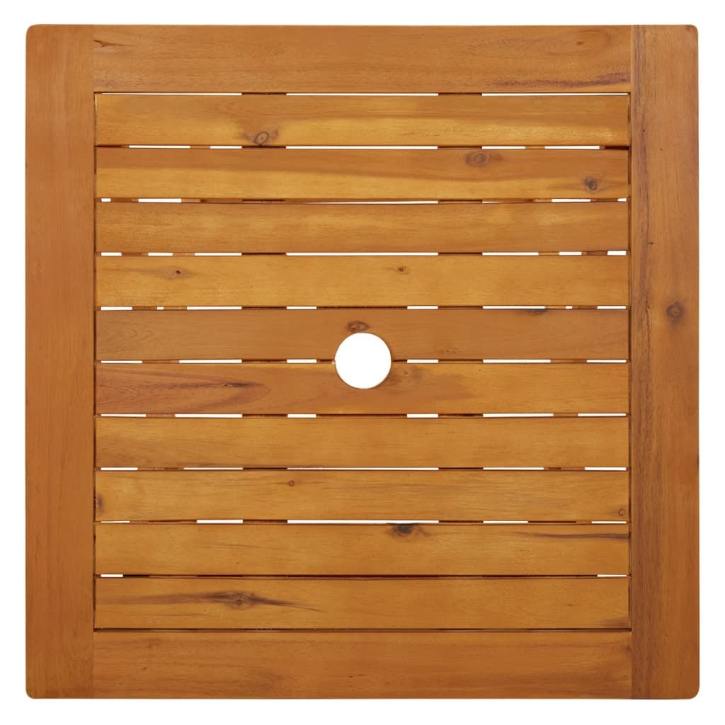 Folding Patio Table 23.6"x23.6"x29.5" Solid Acacia Wood image 6