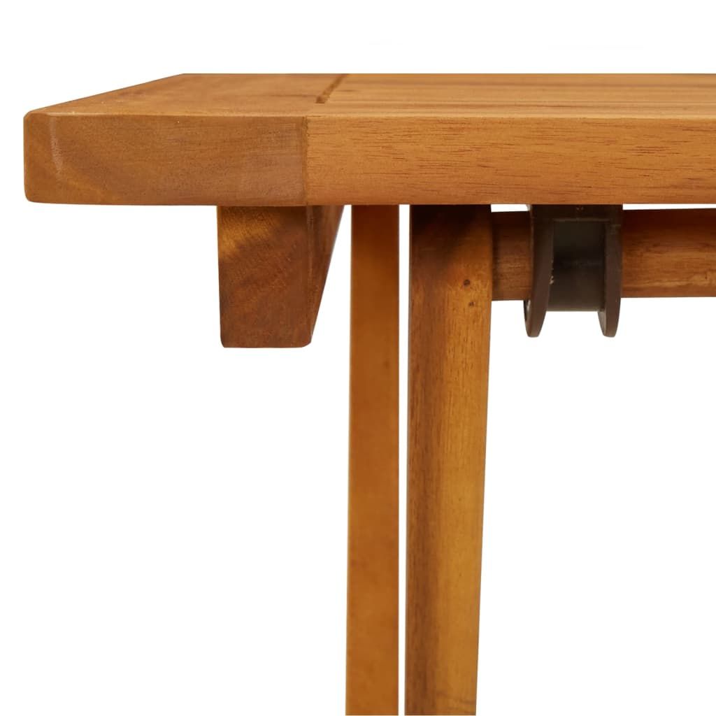 Folding Patio Table 23.6"x23.6"x29.5" Solid Acacia Wood image 8
