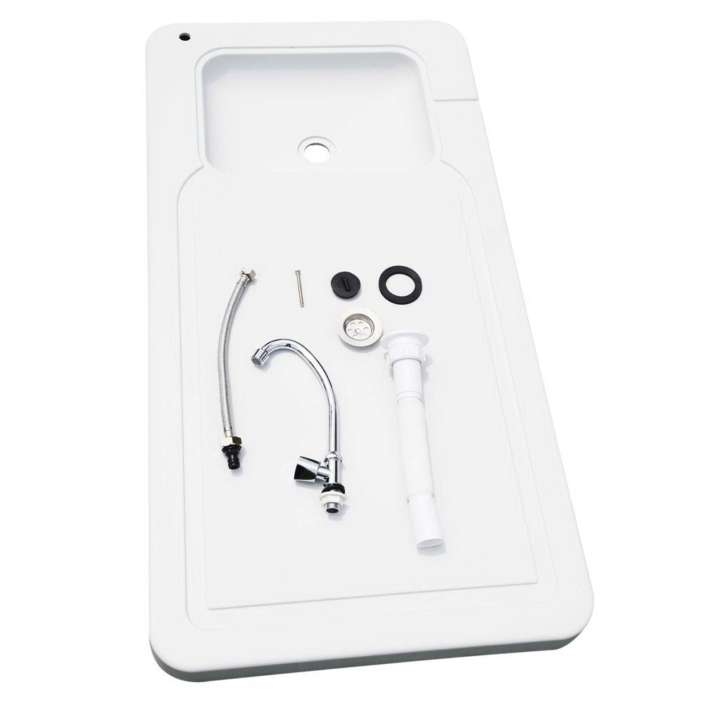 Folding Portable Fish Fillet & Hunting & Cutting Table with Sink Faucet image 8