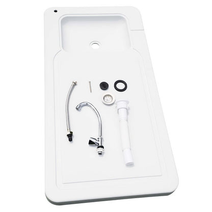 Folding Portable Fish Fillet & Hunting & Cutting Table with Sink Faucet image 8