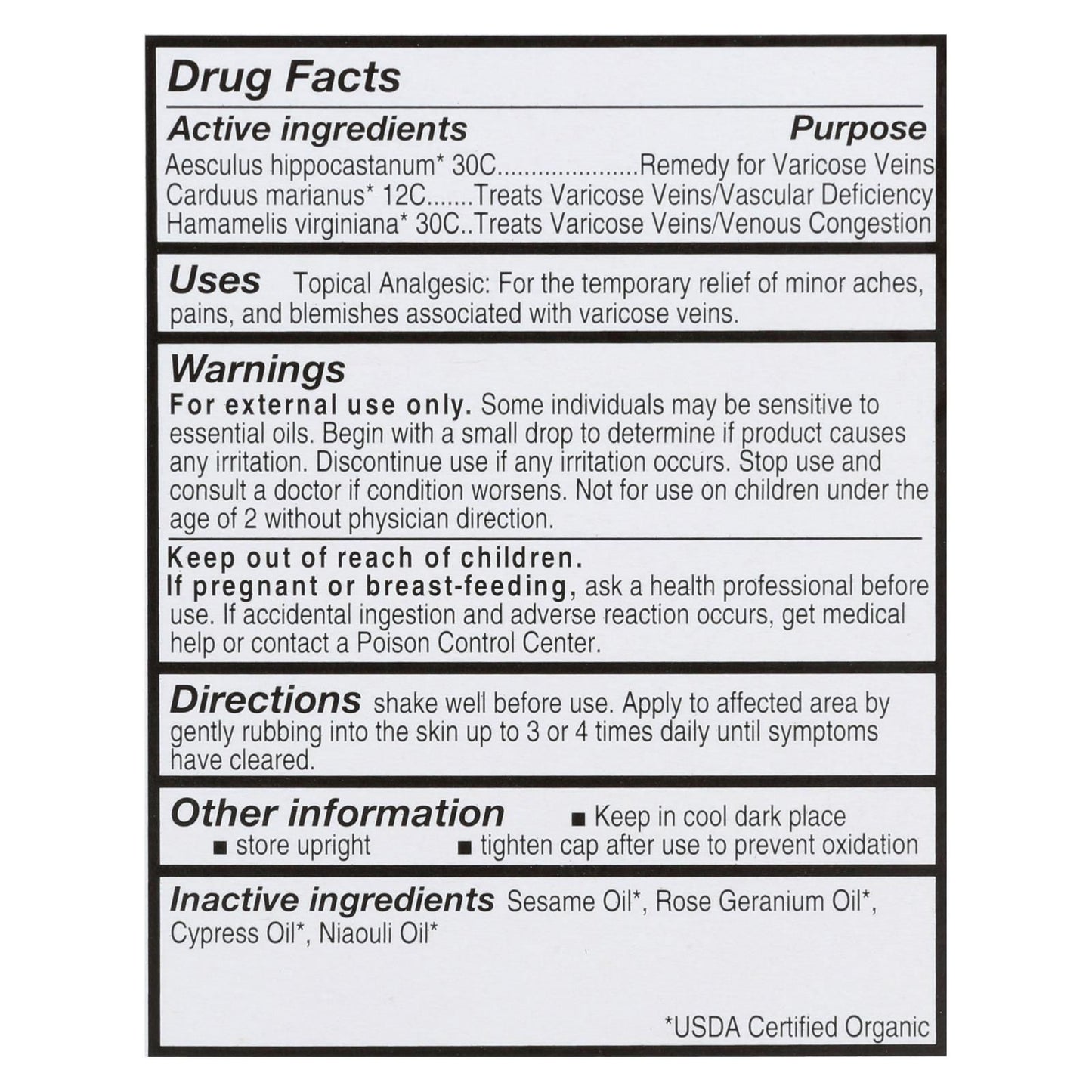 Forces Of Nature - Varicose Vein Control - 1 Each - 11 Ml image 3