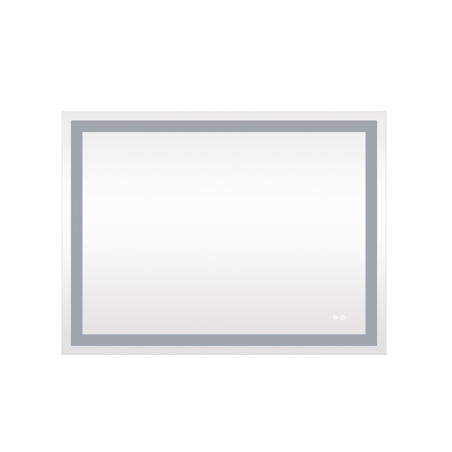 Frameless Rectangular LED Light Bathroom Vanity Mirror image 3