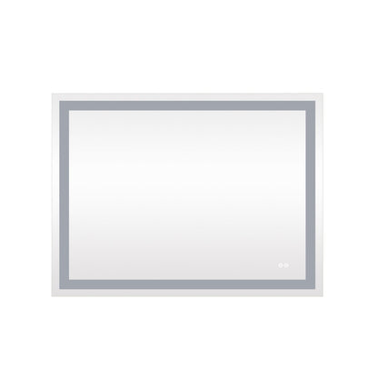 Frameless Rectangular LED Light Bathroom Vanity Mirror image 3