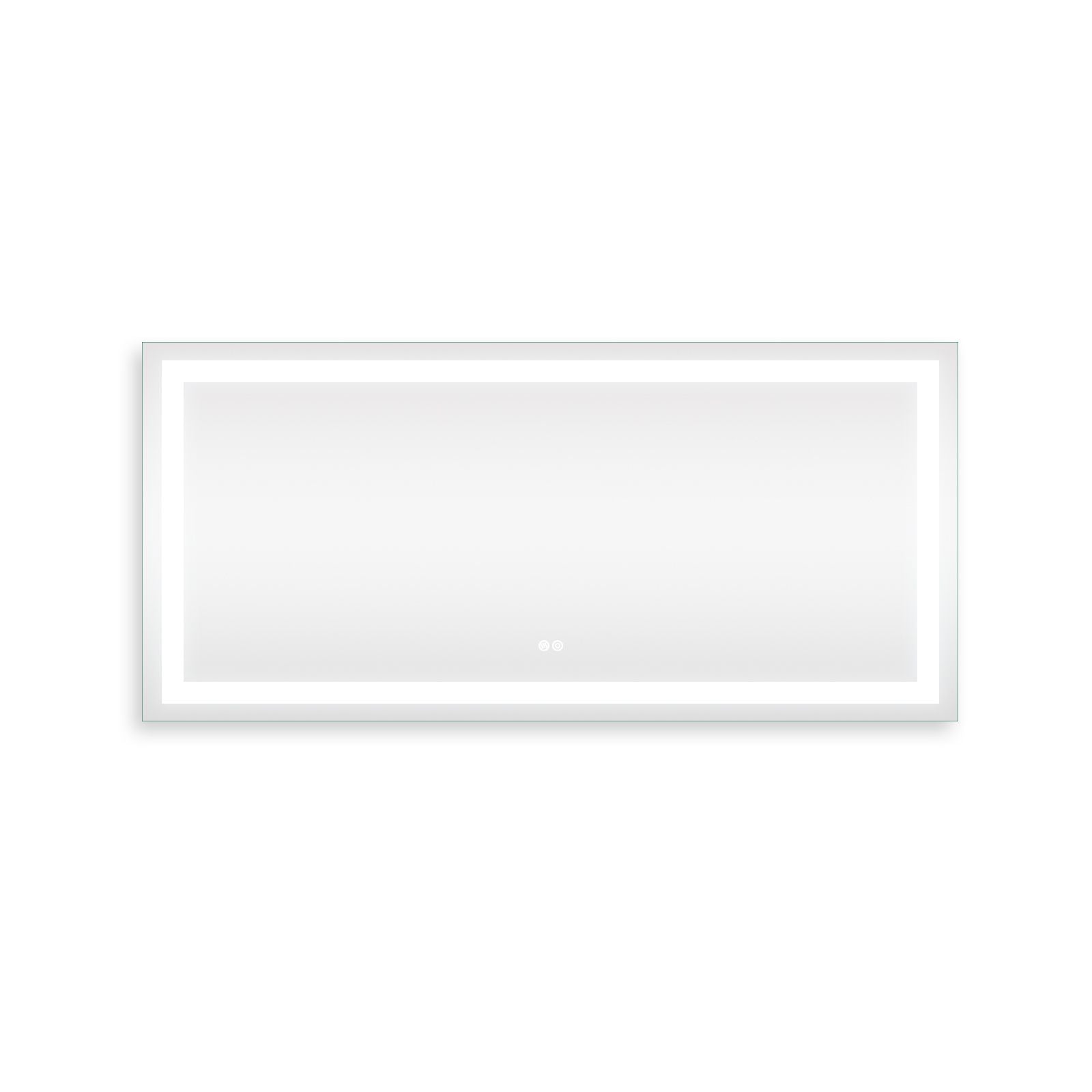 Frameless Rectangular LED Light Bathroom Vanity Mirror image 9