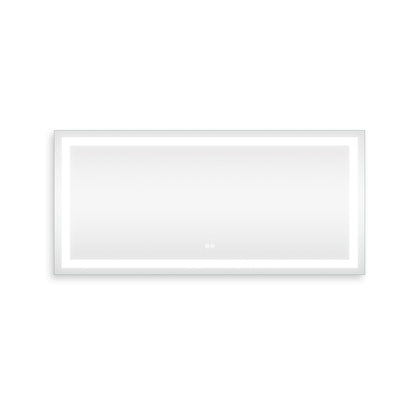 Frameless Rectangular LED Light Bathroom Vanity Mirror image 9