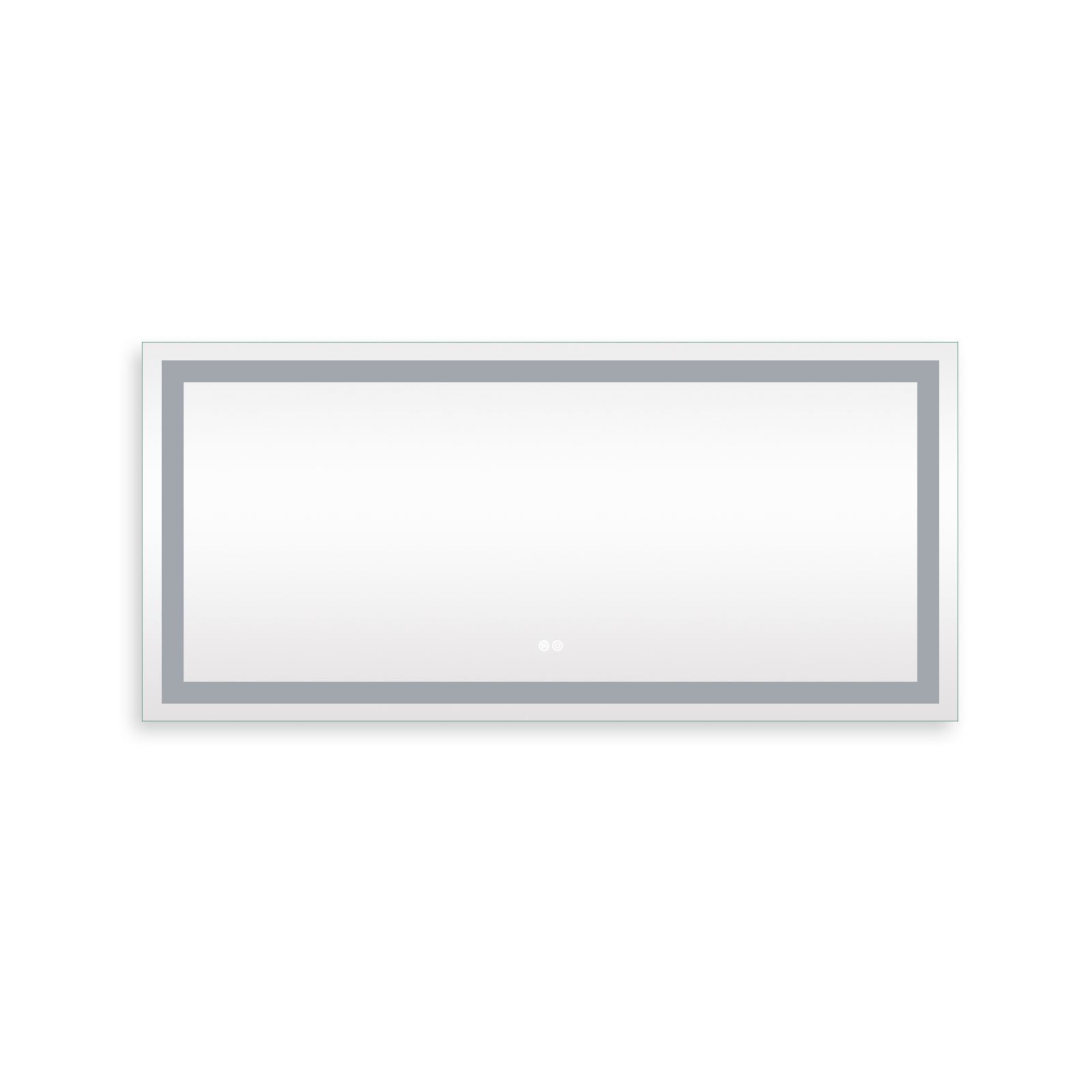 Frameless Rectangular LED Light Bathroom Vanity Mirror image 10
