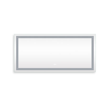 Frameless Rectangular LED Light Bathroom Vanity Mirror image 10