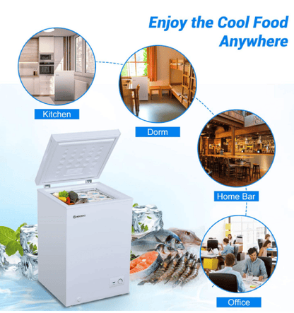 Freezer, 3.5 Cubic Feet with Removable Storage Basket Deep Freezer image 2