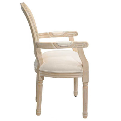 French Style Solid Wood Dining Chair,Set of 2,Cream image 14