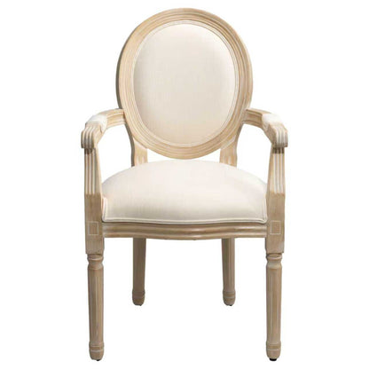 French Style Solid Wood Dining Chair,Set of 2,Cream image 16
