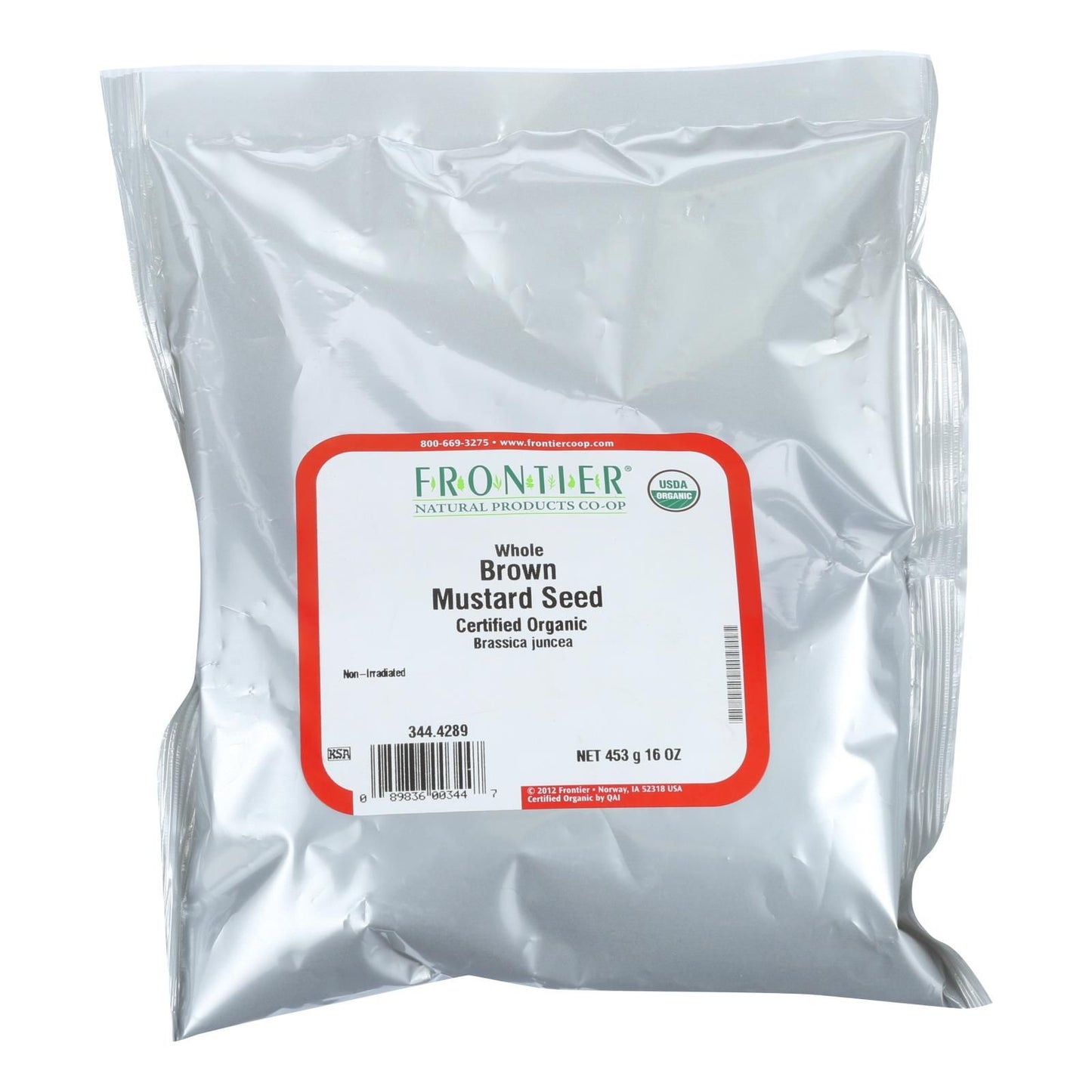 Frontier Herb Mustard Seed - Organic - Brown - Whole - Bulk - 1 Lb image 1