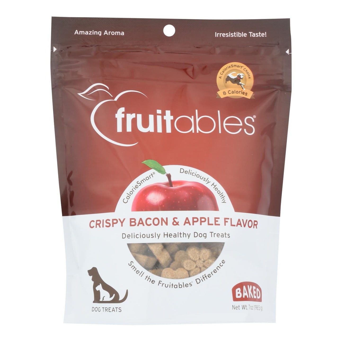 Fruitables - Dog Trts Crunch Bacon Apple - Case Of 8 - 7 Oz image 1