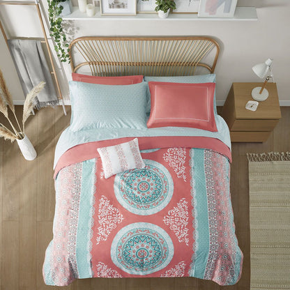 Full Boho Comforter Set with Bed Sheets image 9
