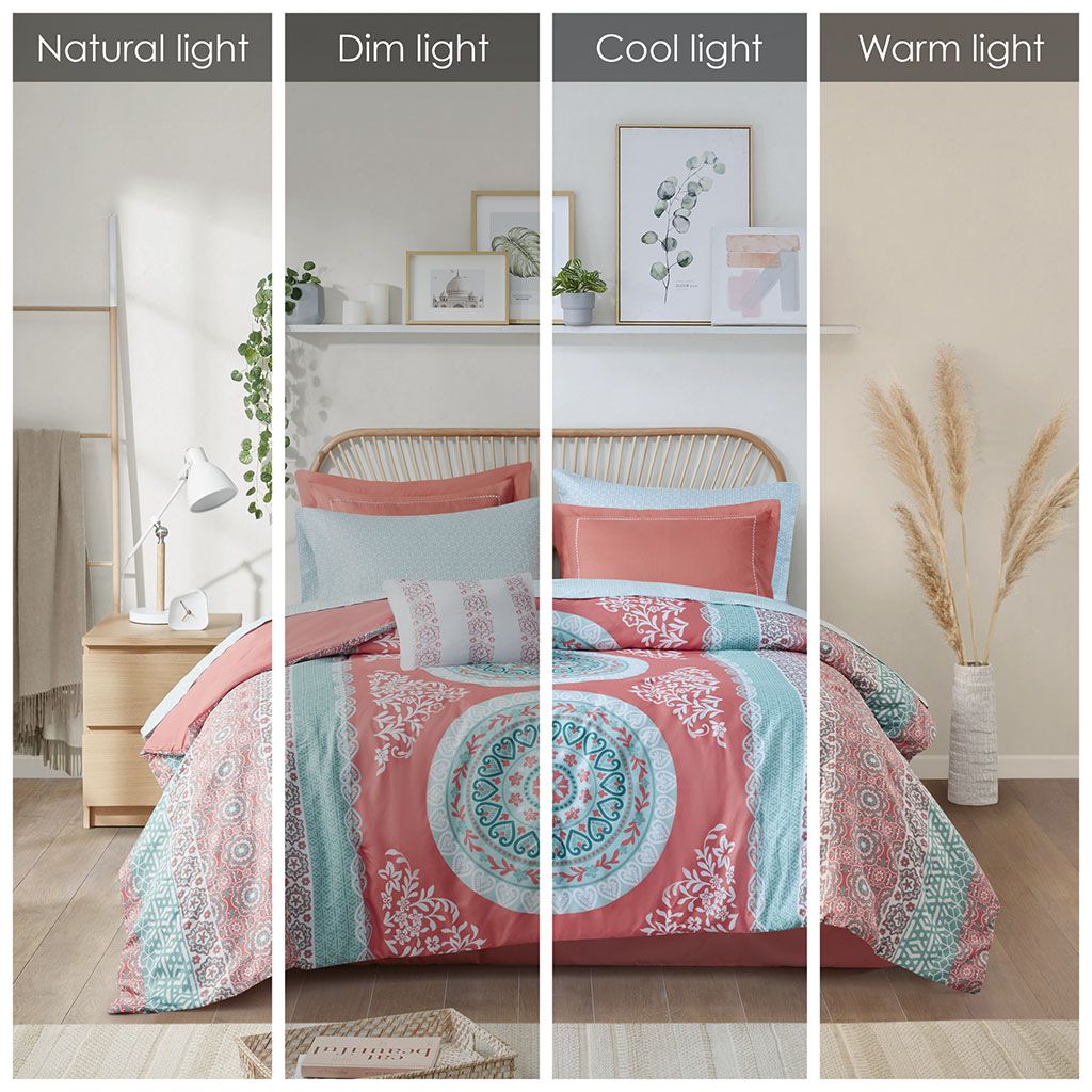 Full Boho Comforter Set with Bed Sheets image 3