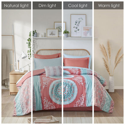 Full Boho Comforter Set with Bed Sheets image 3