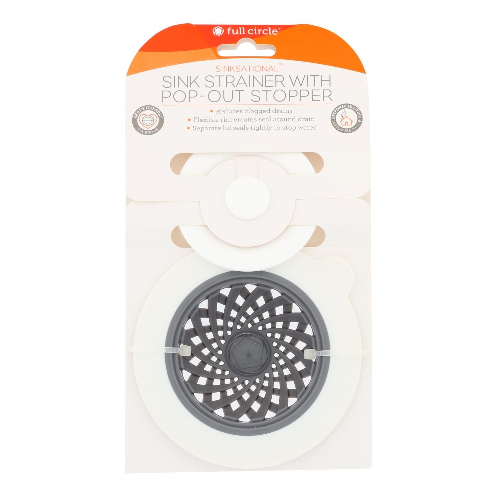 Full Circle Home - Sinksational Sink Strainer - Gray White - Case Of 6 - 1 Count image 1