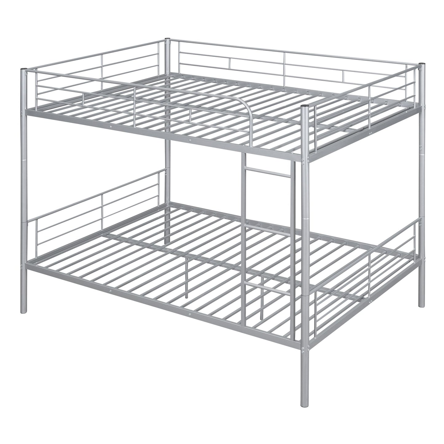 Full Over Full Metal Bunk Bed, Sliver image 4