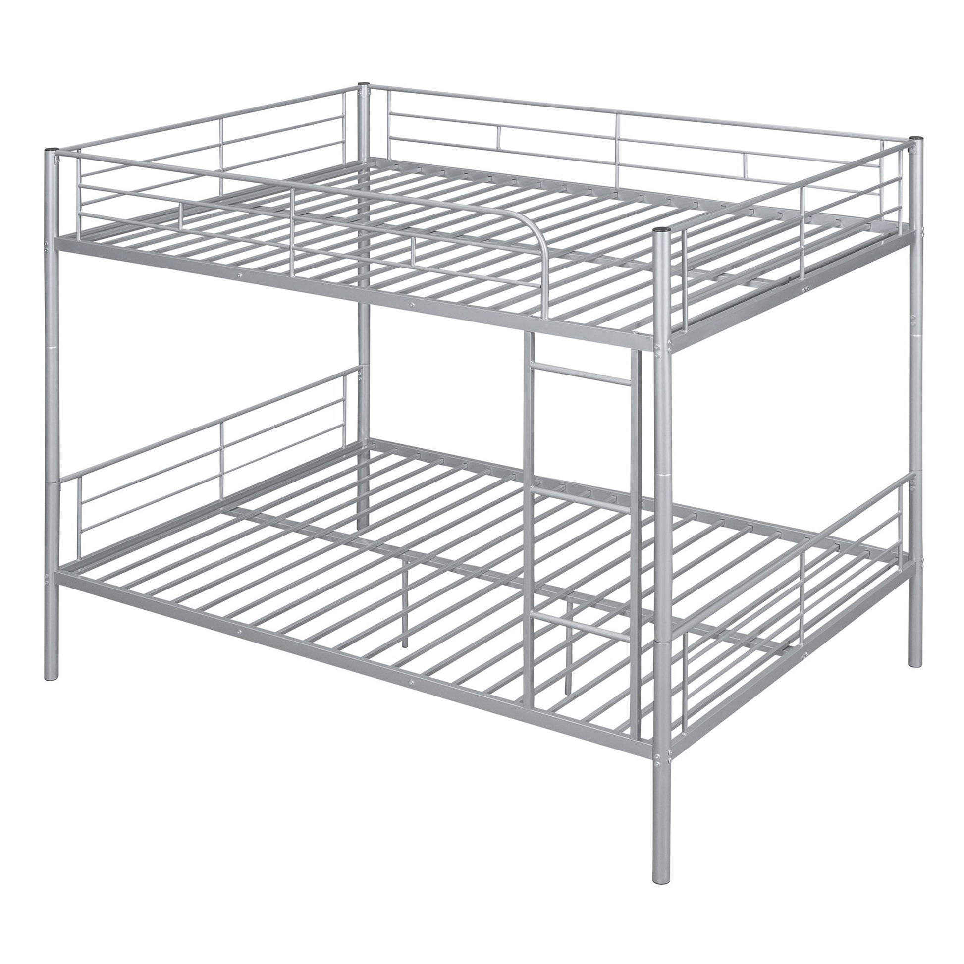 Full Over Full Metal Bunk Bed, Sliver image 4